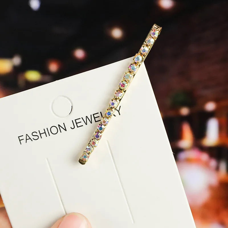 2020 New Elegant Rhinestone Hairpins Women Girls Hair Clips Pin Accessories Hair Orna lifestyle view