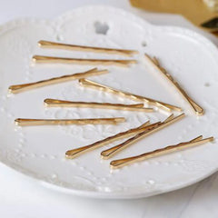 10pcs Hair Clips Gold Metal Hairpins Waved Curly Barrettes Bobby Pins For Women Girls alternate view