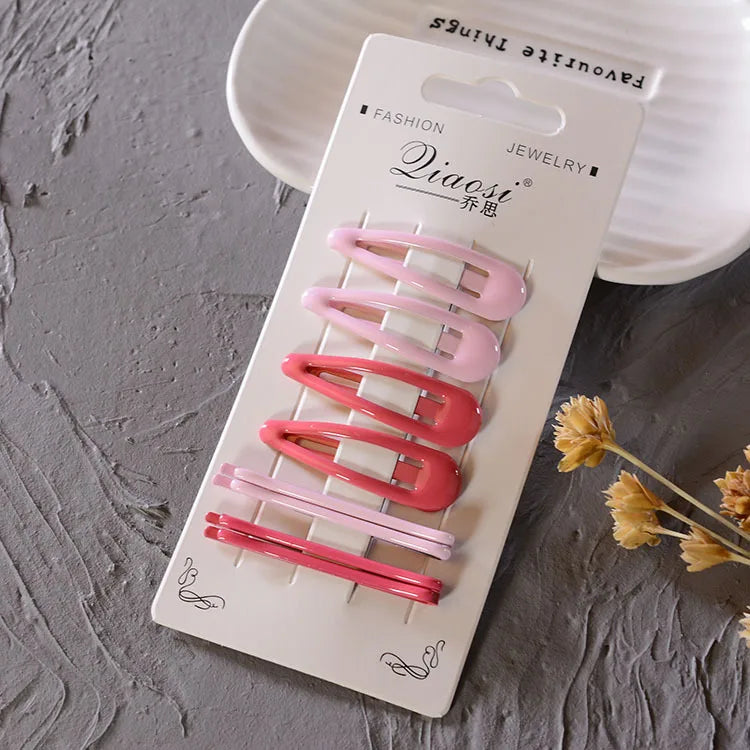 1Set Cute Candy Colors Dripping Hairpins BB Clip Girls Children Hair Clip Pin Barrette Accessories Women Kids Hairgrip Headdress