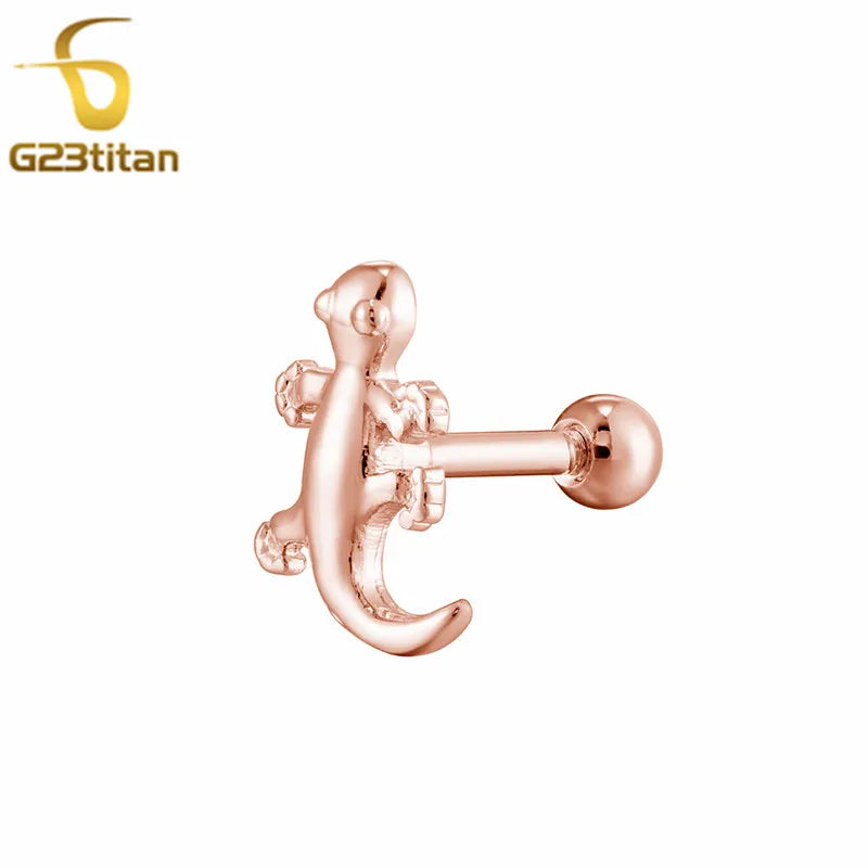2PC Surgical Steel Cartilage Earring Helix Daith Conch Tragus Piecring Ring Zircon Fl alternate view