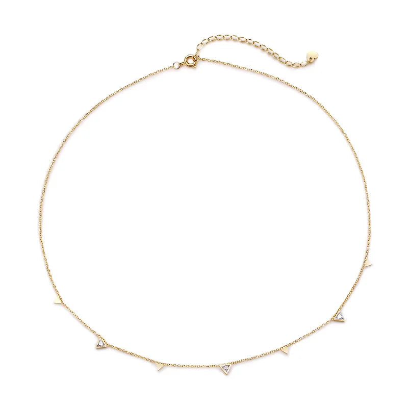 Teardrop Charm Necklace, Stainless Steel Dangling Necklace , Minimalist Simple Chai additional angle