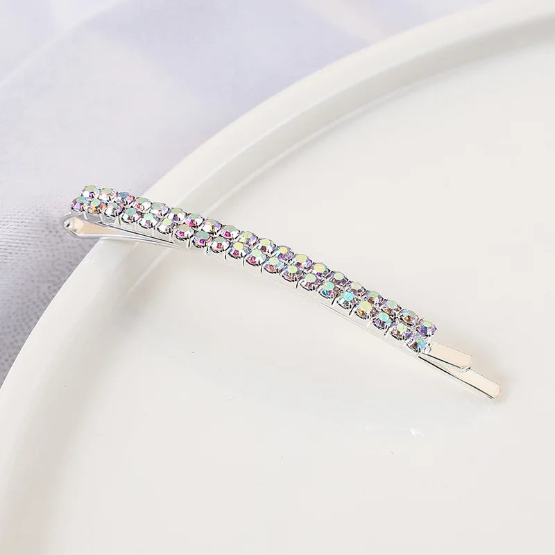 2020 New Elegant Rhinestone Hairpins Women Girls Hair Clips Pin Accessories Hair Orna lifestyle view