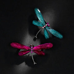 Fashion Dragonfly Brooches For Women Vintage Insect Animal Brooch Pin Jewelry