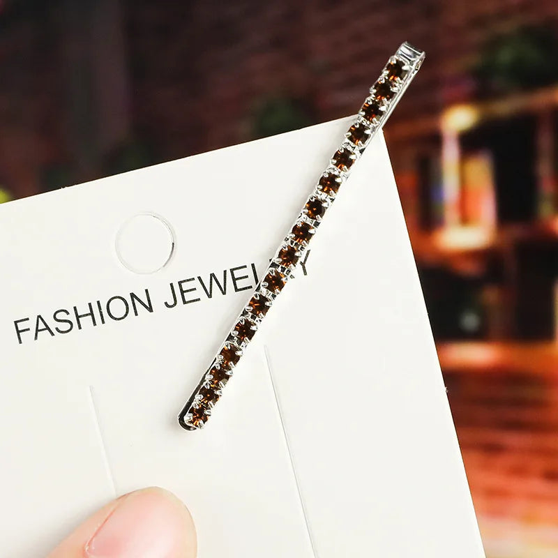 2020 New Elegant Rhinestone Hairpins Women Girls Hair Clips Pin Accessories Hair Or additional angle