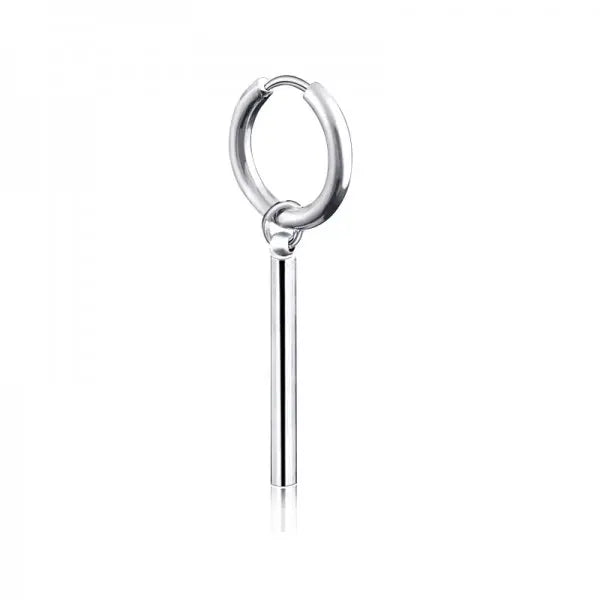KPOP Korean Stainless Steel Stud Earrings Women Mens Moon Feather Chain Cross Geometr alternate view