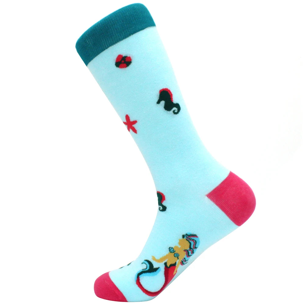 Sock Combed Cotton Funny Men's Big Size Crew Harajuku Hip Hop Thick Long Socks alternate view