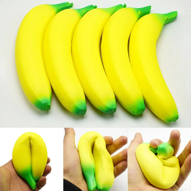 Squishy Banana Stress Relief Toy | Slow Rising Jumbo Squeeze Toy alternate view