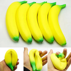 Squishy Banana Stress Relief Toy | Slow Rising Jumbo Squeeze Toy alternate view