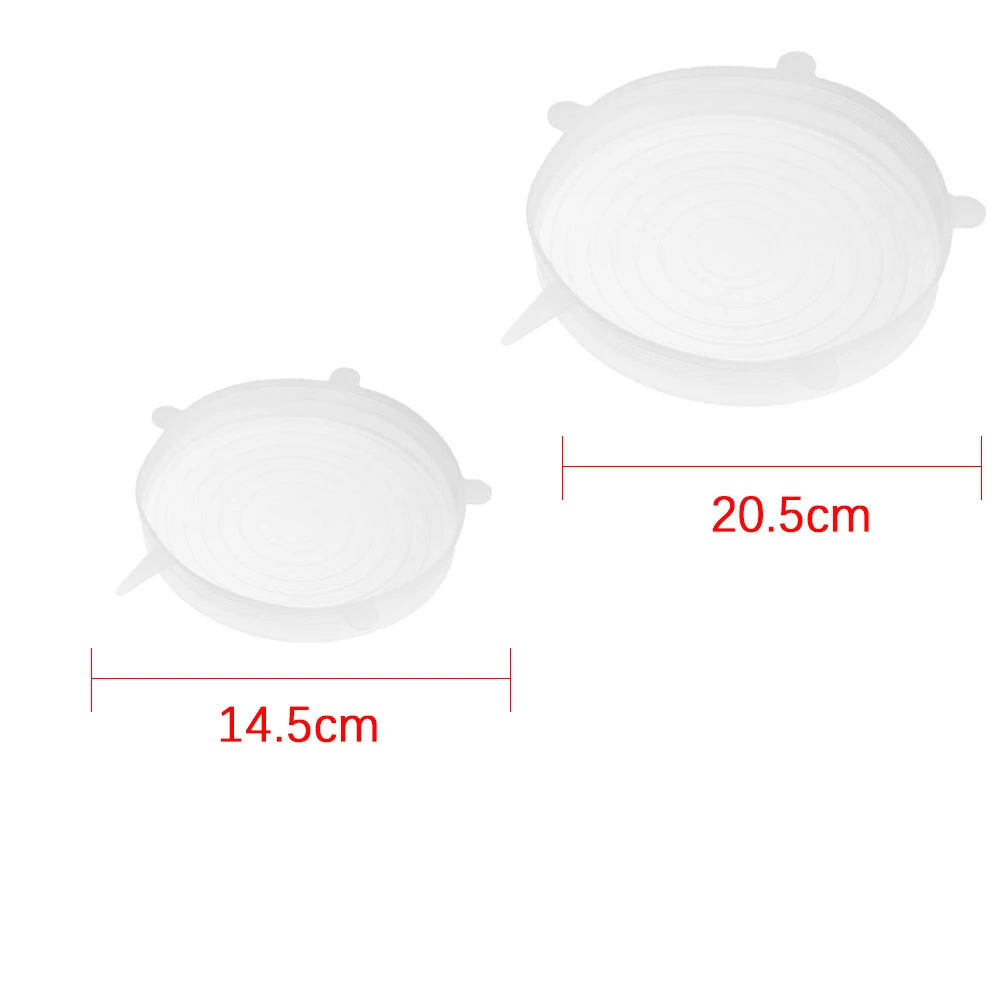 Universal Reusable Silicone Stretch Lids Food Wrap Silicone Cover for Cookware Bowl Pan detail view