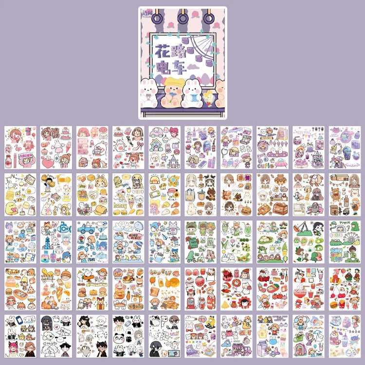 Yoofun Kawaii Colorful Dream Sticker Set | Decorative Stationery for Journaling and S alternate view