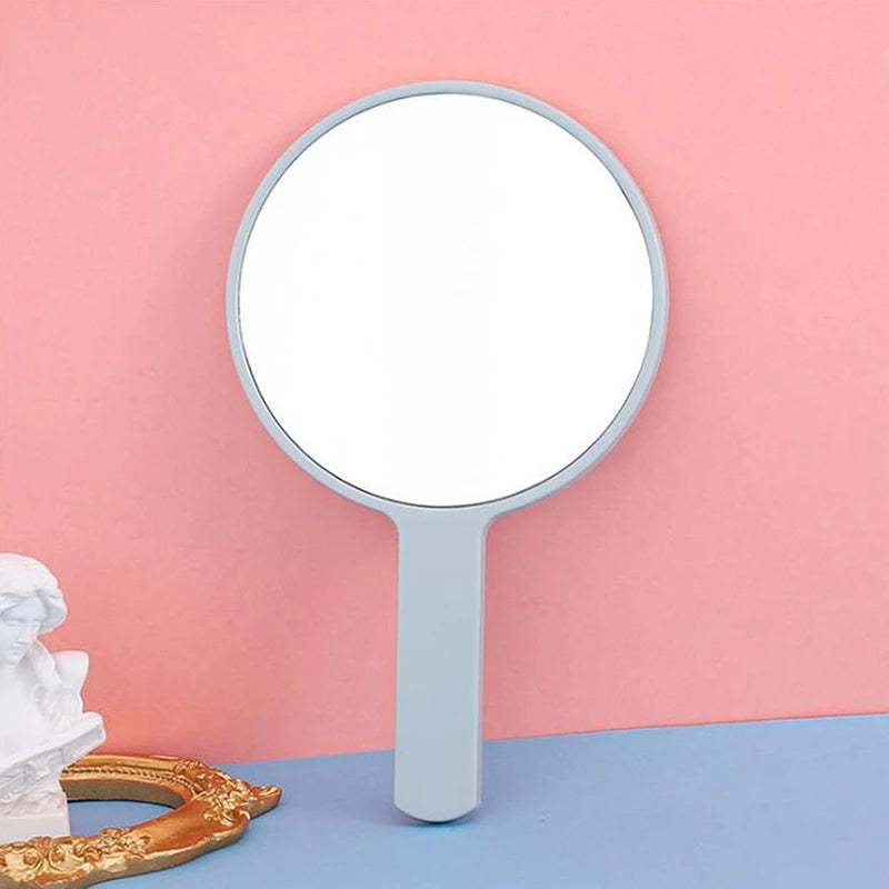Handheld Portable Round Makeup Mirror | Compact Vanity Mirror for Travel detail view