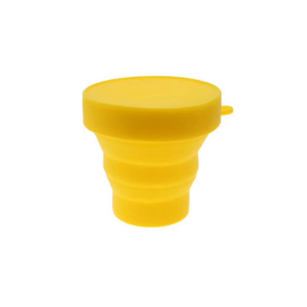 Silicone world Folding Cups 150ml Food Grade Water Cup Travel Silicone Retractable Co lifestyle view