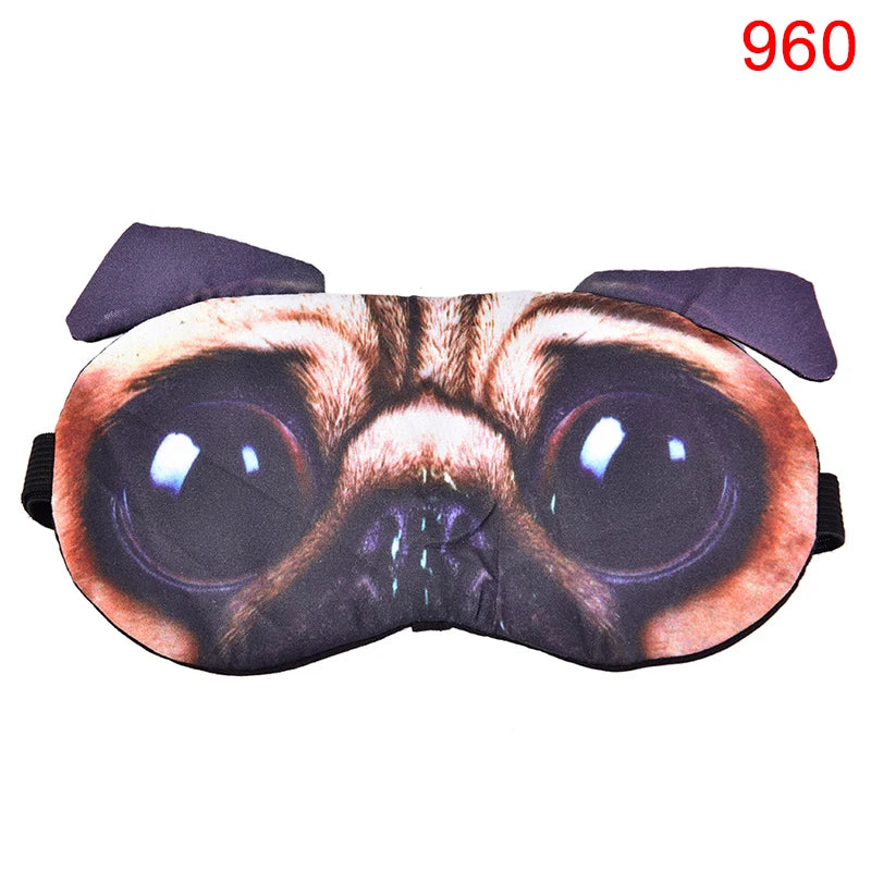 Cute Cat Dog Sleep Mask | Soft Eye Cover for Natural Sleeping detail view