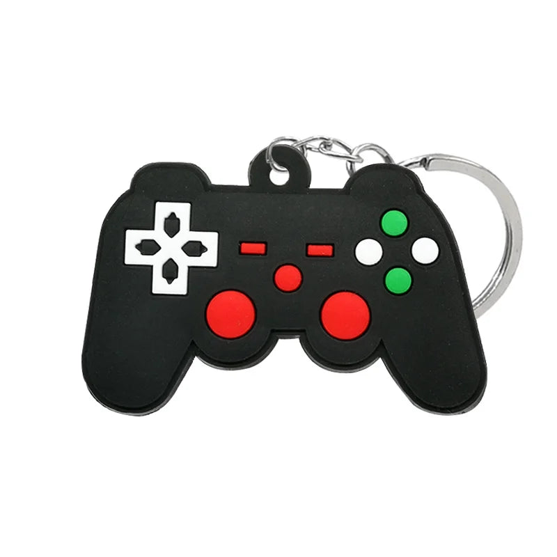 1PCS PVC new style Game Machine Keychain & Keyring Cute Gamepad Joystick Key Chain Key close-up view
