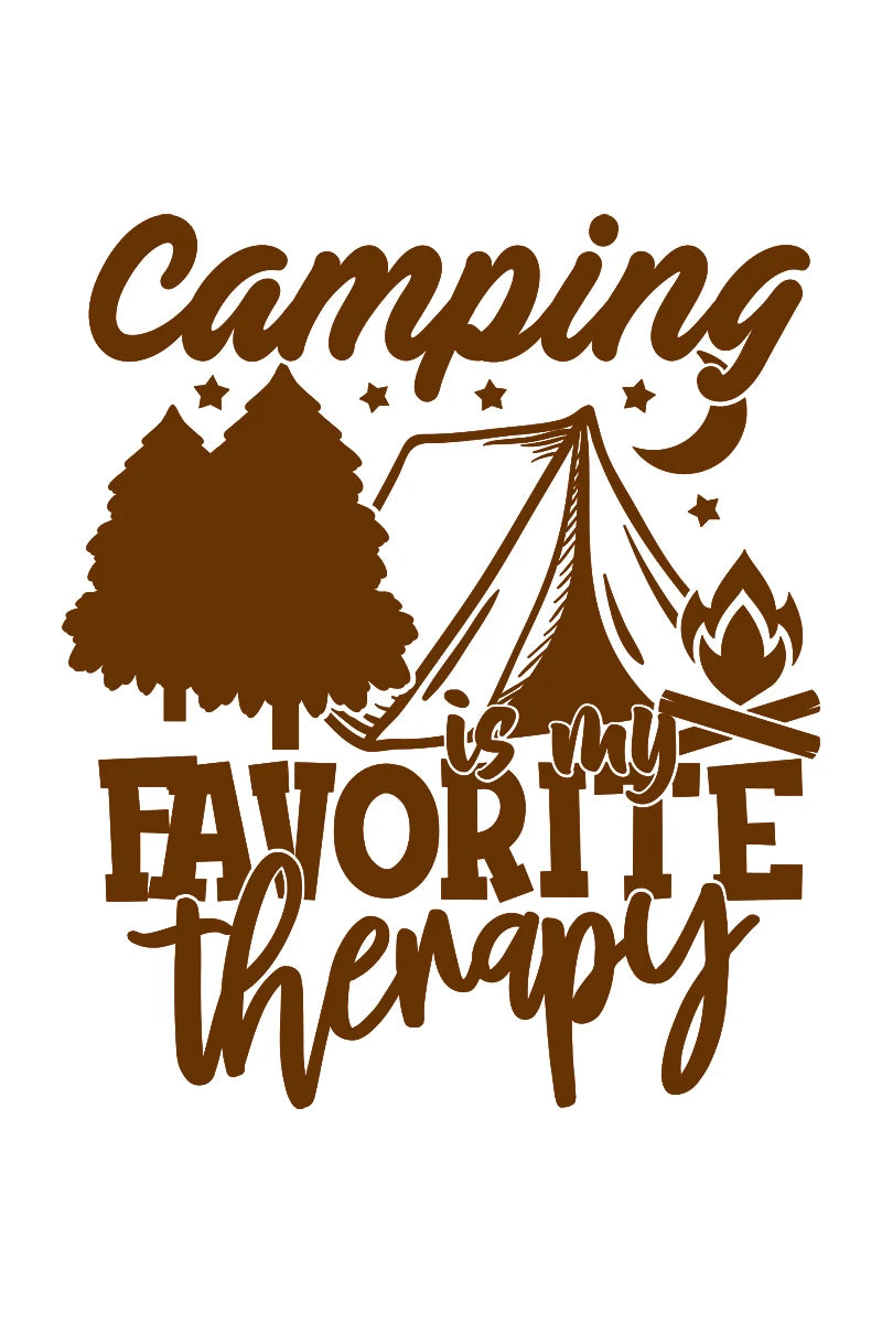 Camp Life Vinyl Decal Bundle | Camper Door Window Sticker for Laptop Water Bottle close-up view