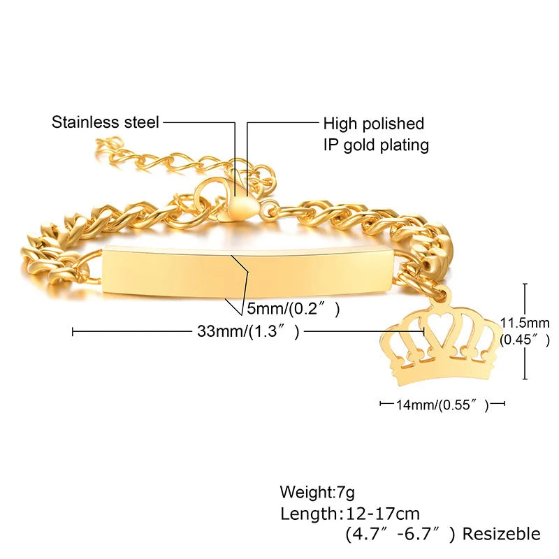 Personalized Baby Bracelet Gift | Custom Stainless Steel Name Bracelet alternate view