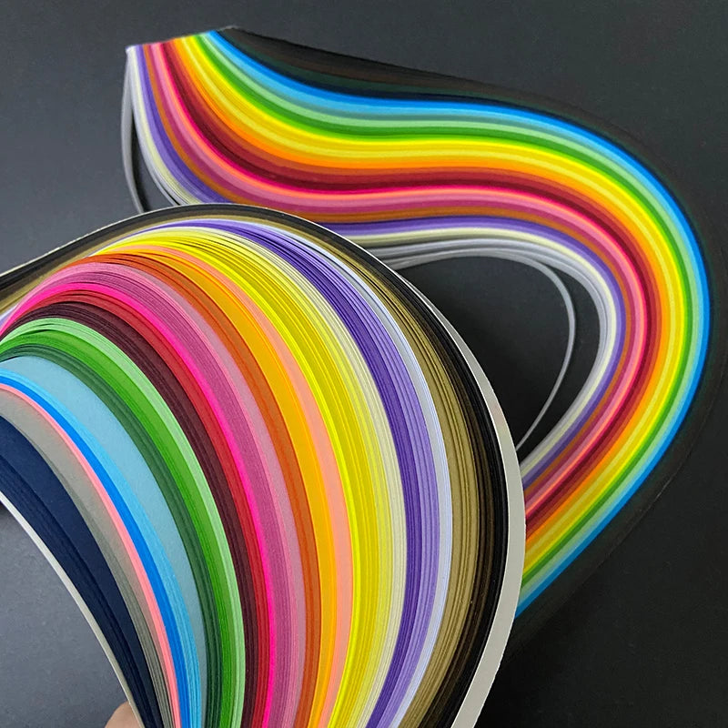 36 Colors 180Pcs Quilling Paper Assorted Mixed Color Origami Paper Width 3/5/7/10mm Handmade Artwork