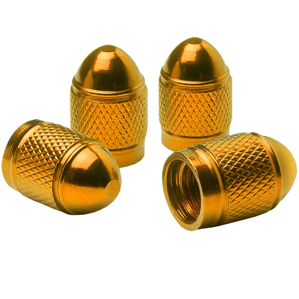 AUTCOAT Universal Car Wheel Tire Valve Stem Caps Aluminum for Bike Car Trucks Motorbi lifestyle view
