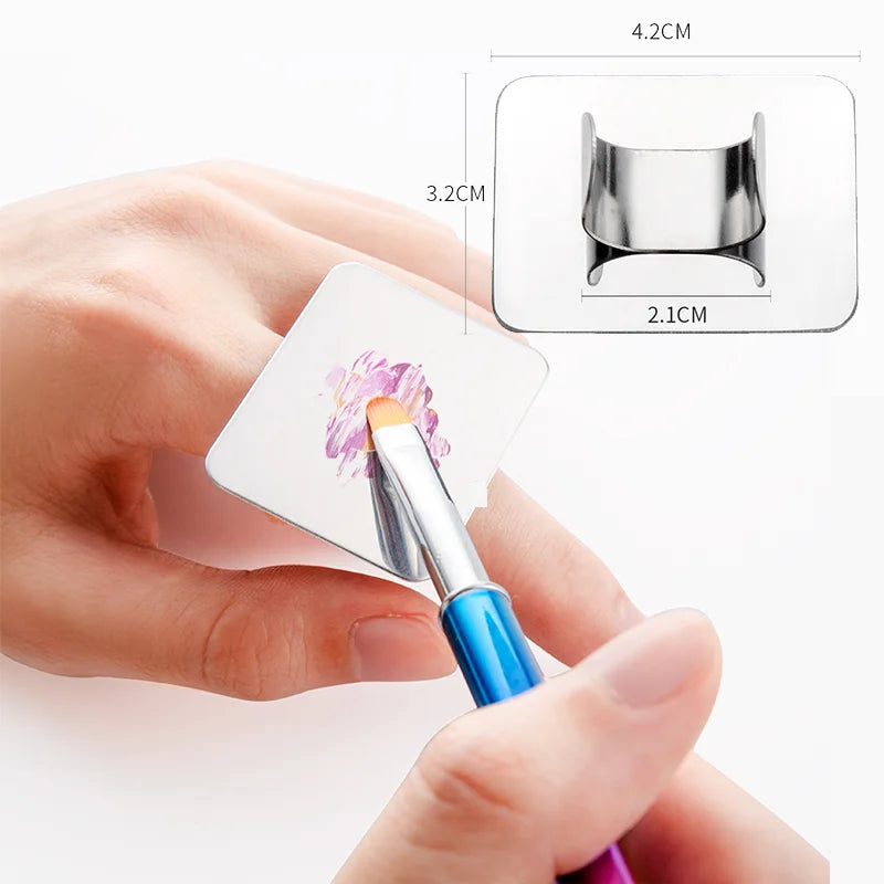 Transparent Acrylic Palette Mixing Rod Set | Makeup Painting Nail Polish Tools additional angle