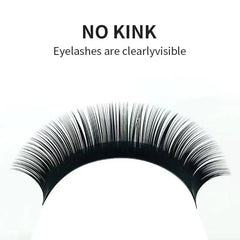 NATUHANA 16Rows B C CC D Eyelash Extensions Individual False Cilio Natural Soft Mink Lashes High Quality Matte Fake Eyelashes