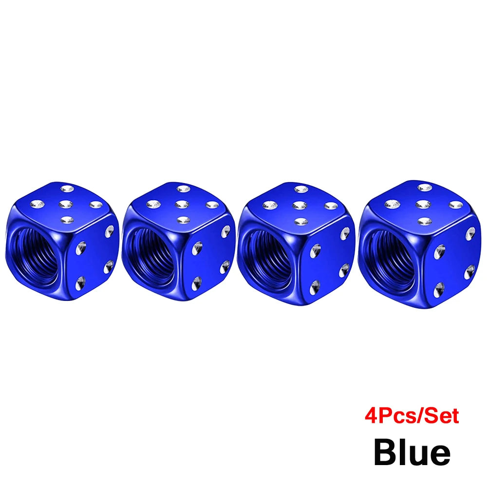 Aluminum Valve Stem Caps Set of 4 Car Bike Motorcycle alternate view