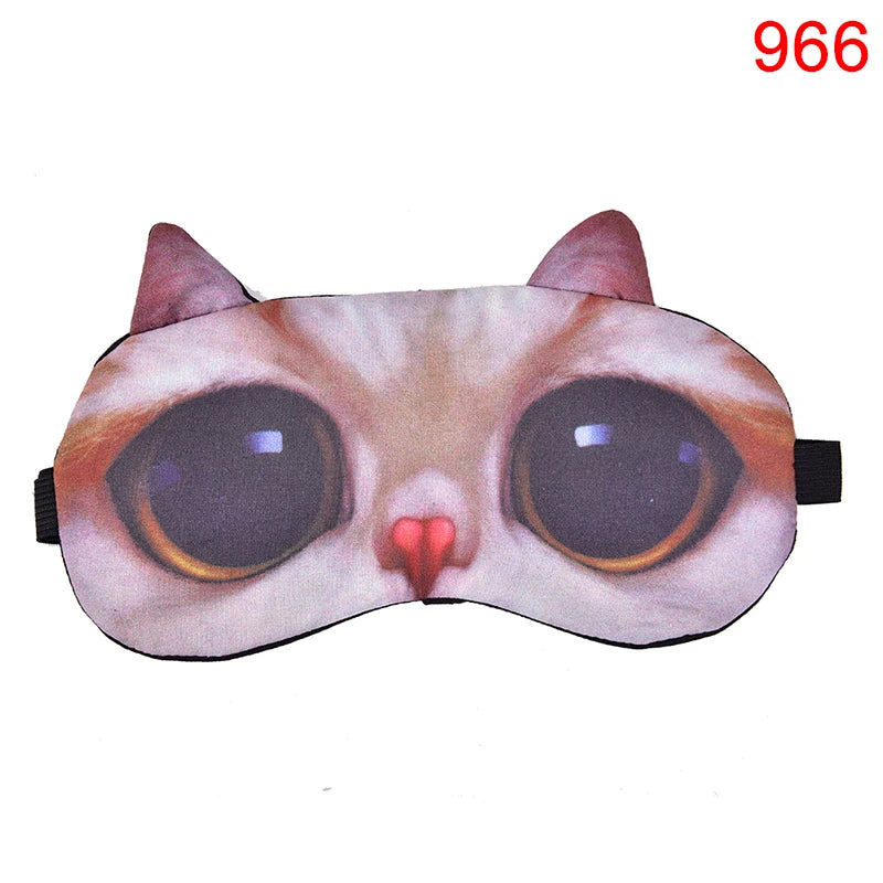 Cute Cat Dog Sleep Mask | Soft Eye Cover for Natural Sleeping detail view