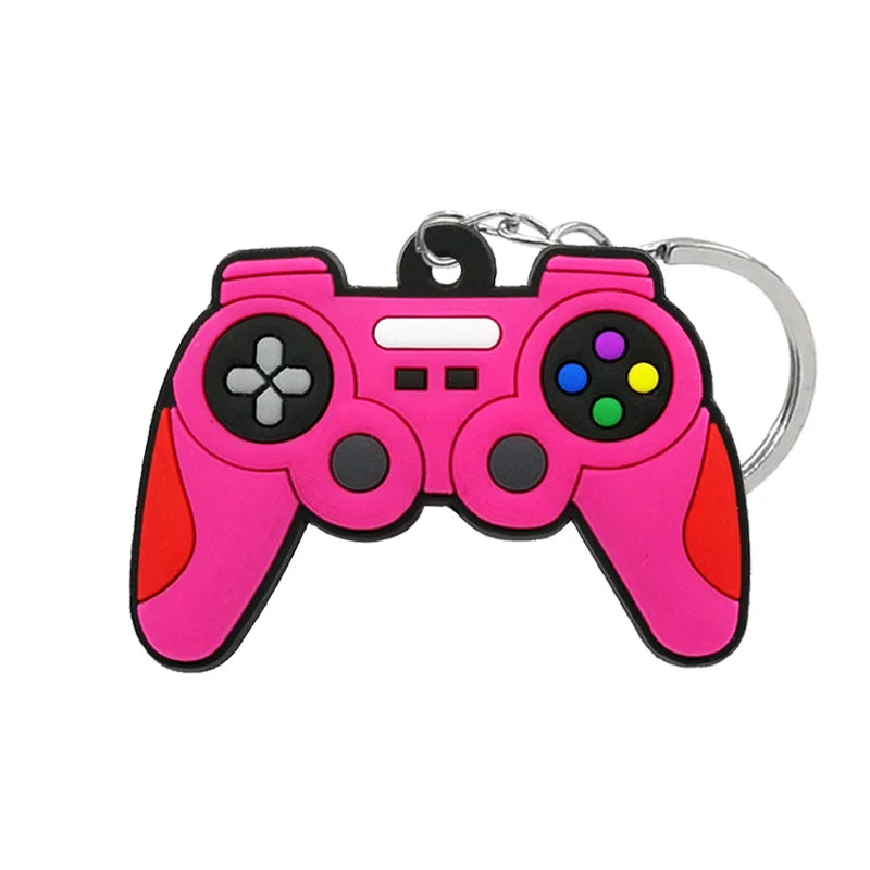 1PCS PVC new style Game Machine Keychain & Keyring Cute Gamepad Joystick Key Chain Ke lifestyle view