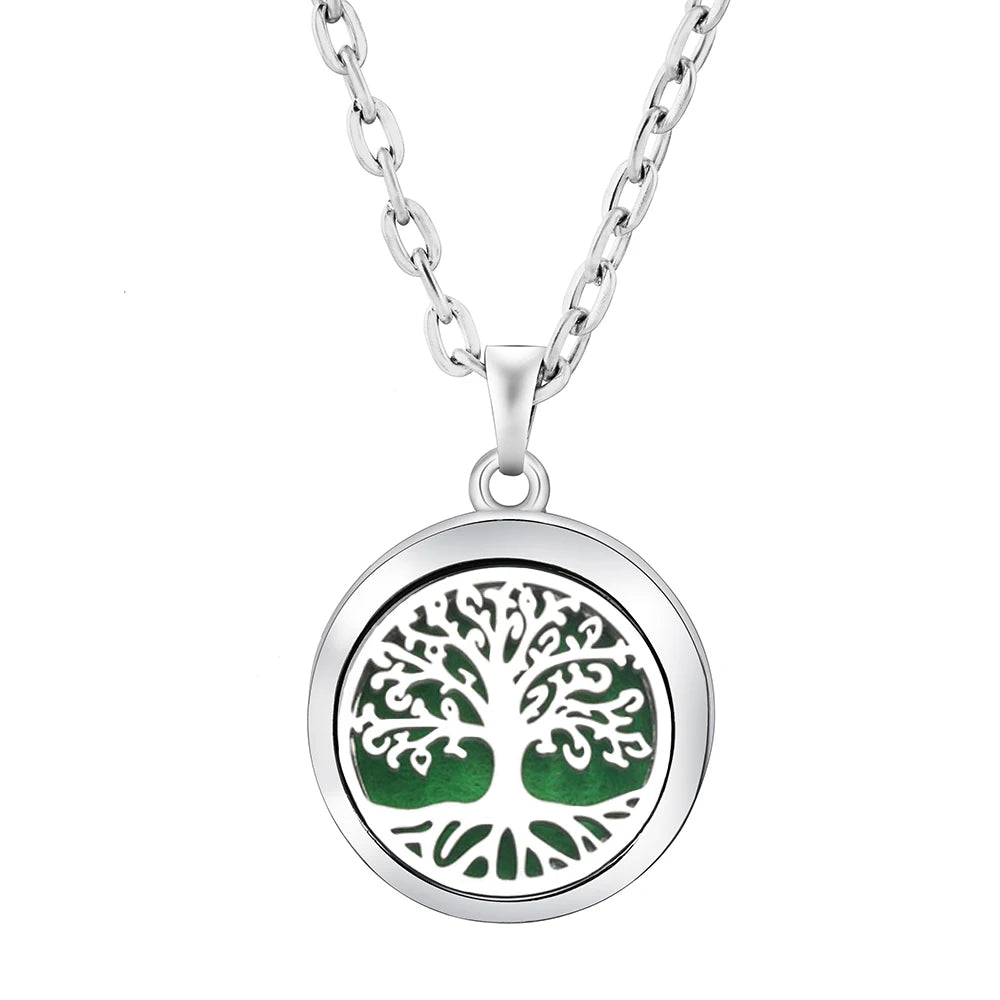 Heart-Shaped Aromatherapy Essential Oil Diffuser Necklace Stainless Steel High Qualit alternate view