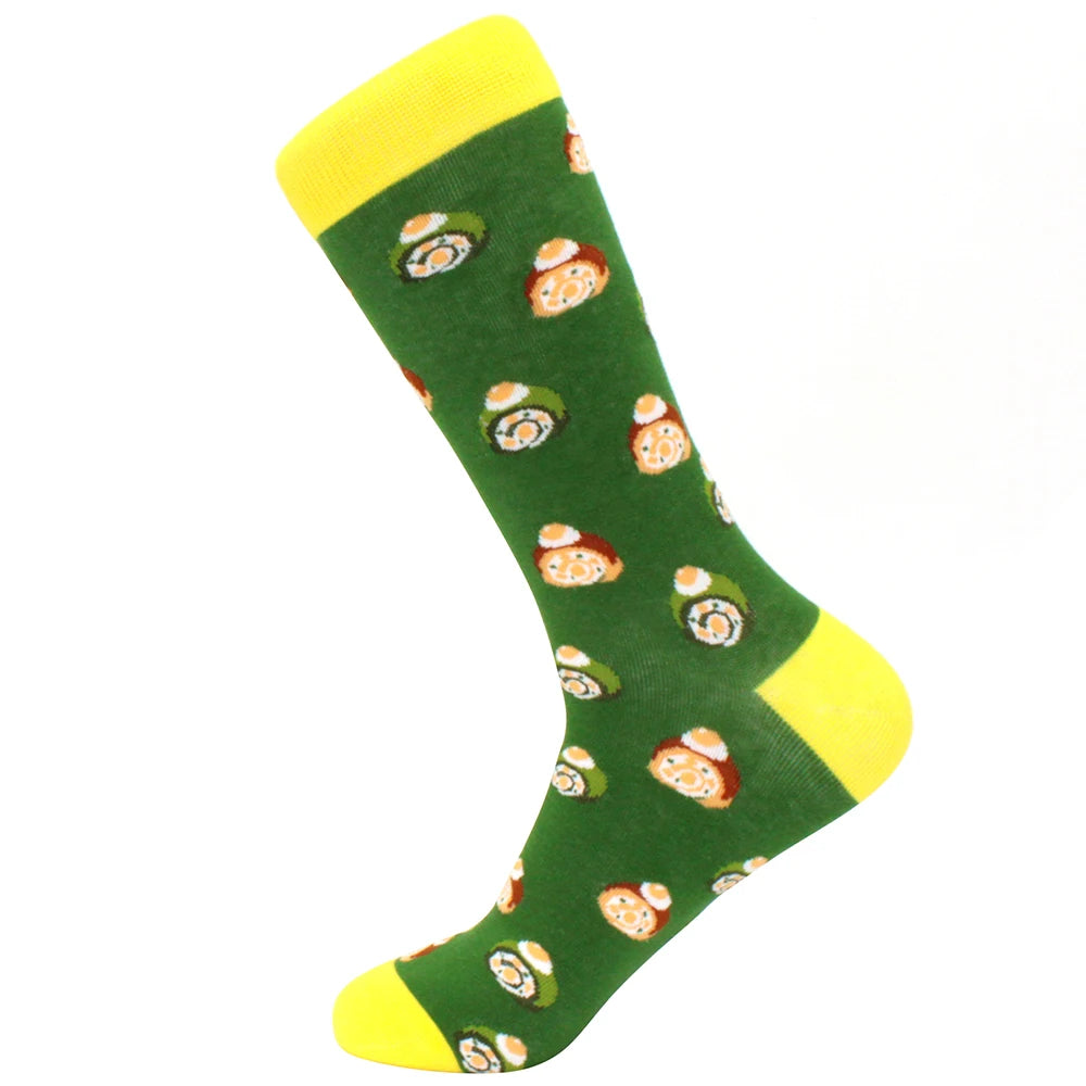 Sock Combed Cotton Funny Men's Big Size Crew Harajuku Hip Hop Thick Long Socks additional angle