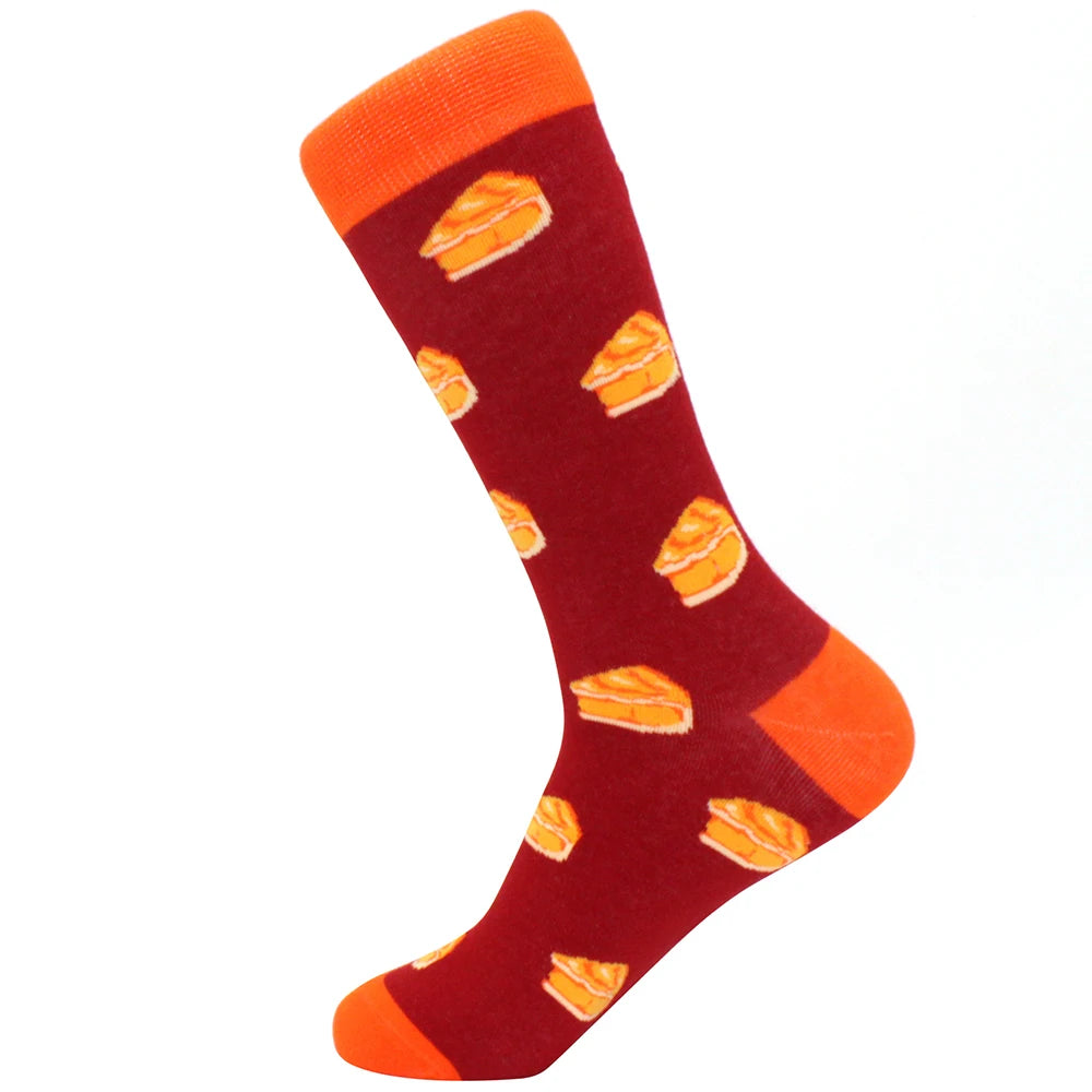 Sock Combed Cotton Funny Men's Big Size Crew Harajuku Hip Hop Thick Long Socks additional angle