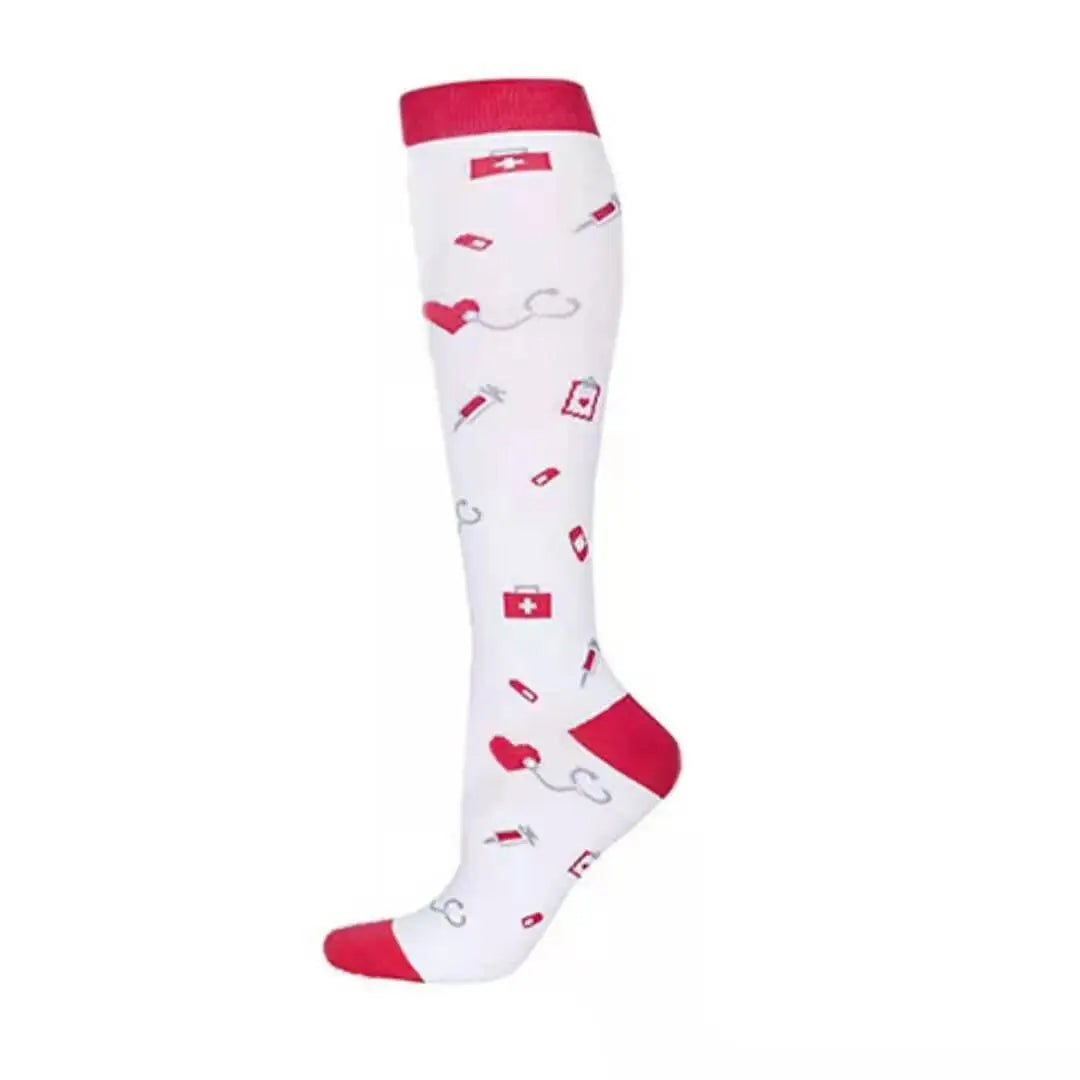 58 Styles Compression Socks Women Medical Nursing Stockings 20-30mmHg Edema Diabetes Varicose Veins Running Compression Socks