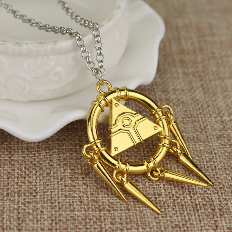 Anime Yu-Gi-Oh Necklace Yugi Muto Big Size 3D Millenium Puzzle Millennium Wheel Wisdom P detail view