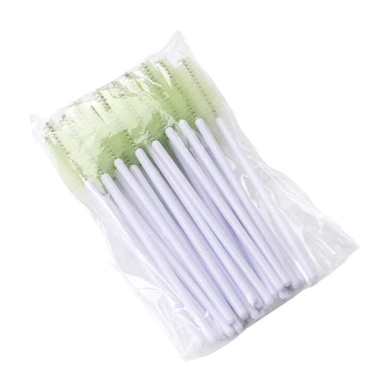 50pcs Eyelash Eyebrow Brush Water Drop Shape Nylon Eyelash Extension Applicator Lashes Makeup Brushes Beauty Tools Mascara Wand