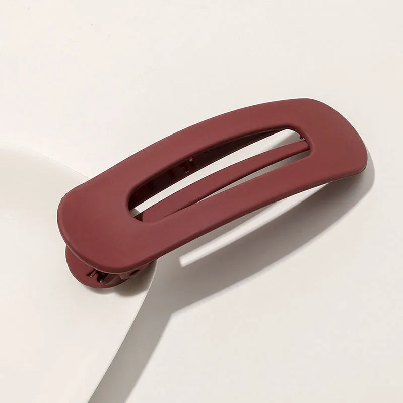 Korean Frosted Large Hair Clips For Women Girl Hair Accesories Fashion Color Solid additional angle