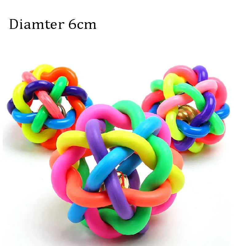 1pcs Diameter 6cm Squeaky Pet Dog Ball Toys for Small Dogs Rubber Chew Puppy Toy Dog alternate view