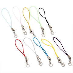 50pcs Cell Phone Lanyard Strap String Mobile Hook With Lobster Clasp Ring Keychain For D detail view