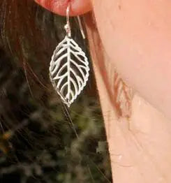 Wild Simple Pearl Bean Earrings additional angle