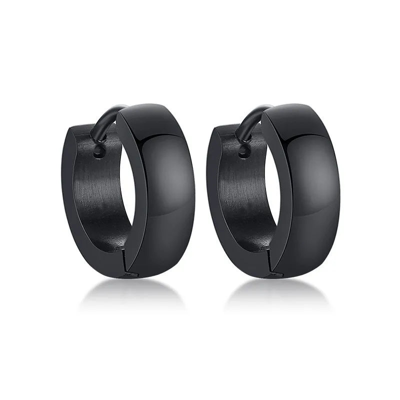 VNOX Stainless Steel Hoop Earrings for Men Women | Small Huggie Earrings alternate view