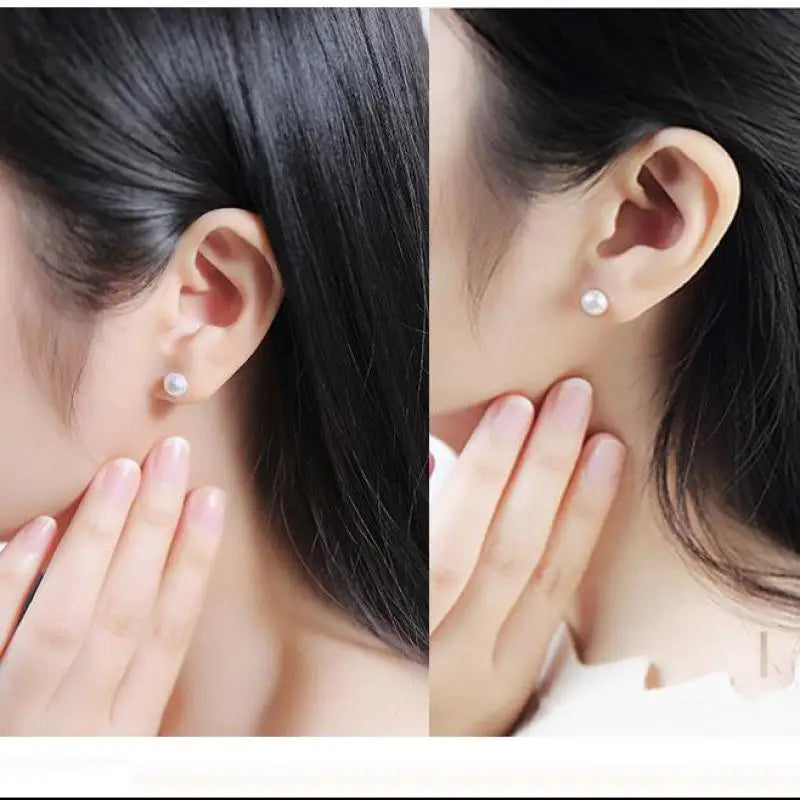 Wild Simple Pearl Bean Earrings