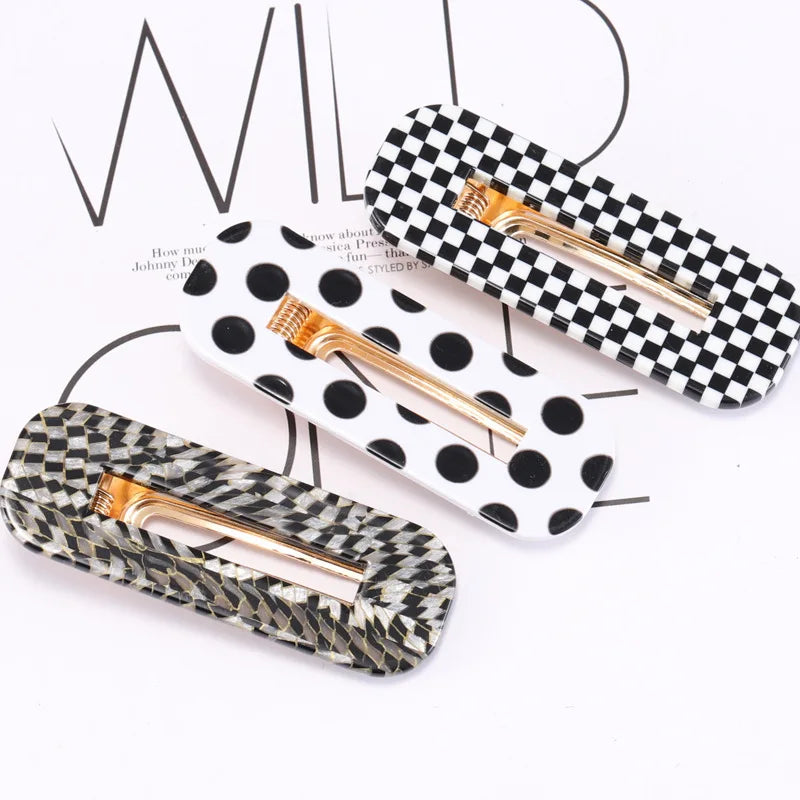 2019 Popular Fashion Acetate Sweet Hairpins Girls Hair Clips Pin Barrette Accessori additional angle