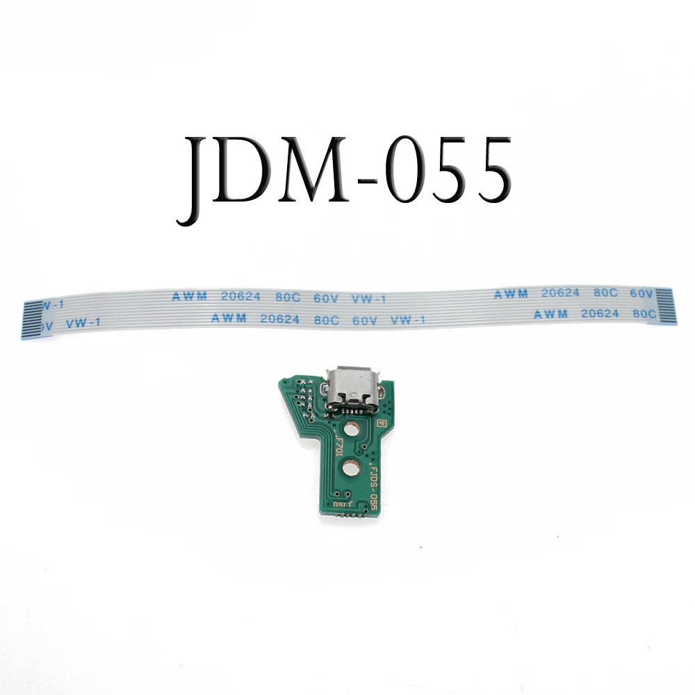 PS4 Controller Charging Port Replacement Board | Micro USB Socket with Flex Cable additional angle