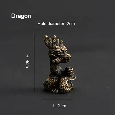 PINNY Metal Chinese Zodiac Incense Holder | Mini 12 Animals Stick Incense Base alternate view