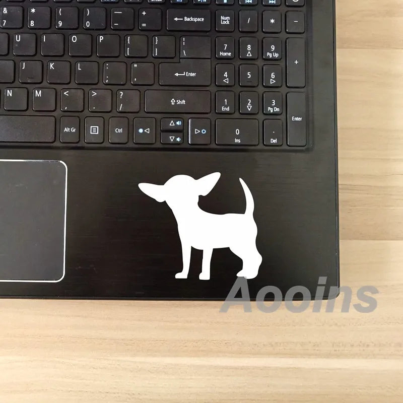 Custom Chihuahua Dog Name Decal | Personalized Vinyl Sticker for Car Window Laptop alternate view