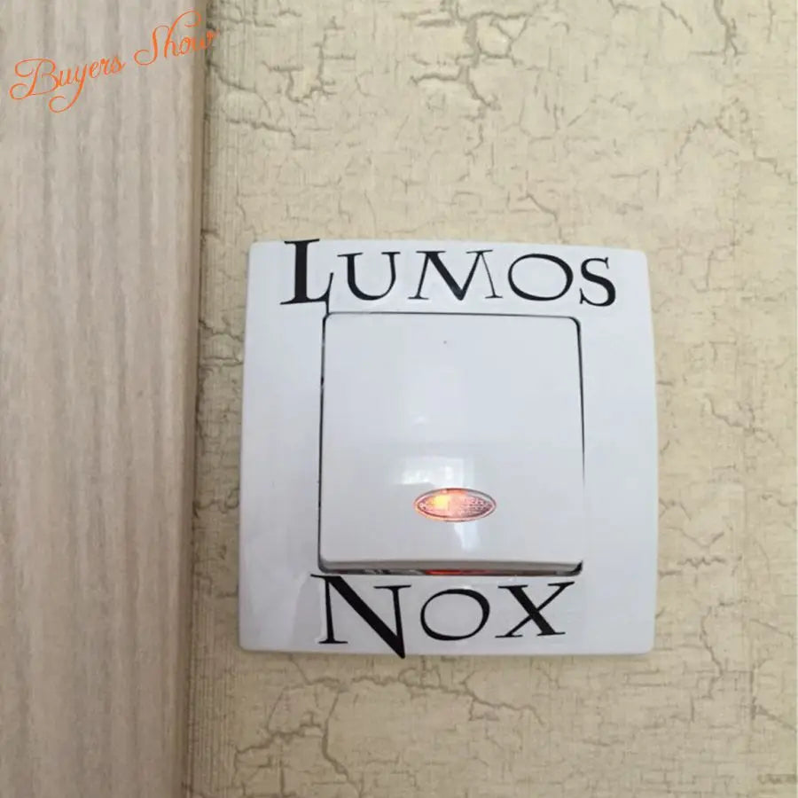 3 Pcs Lumos Nox Light Switch Sticker Set | Creative Magic Vinyl Decals for Home Decor detail view
