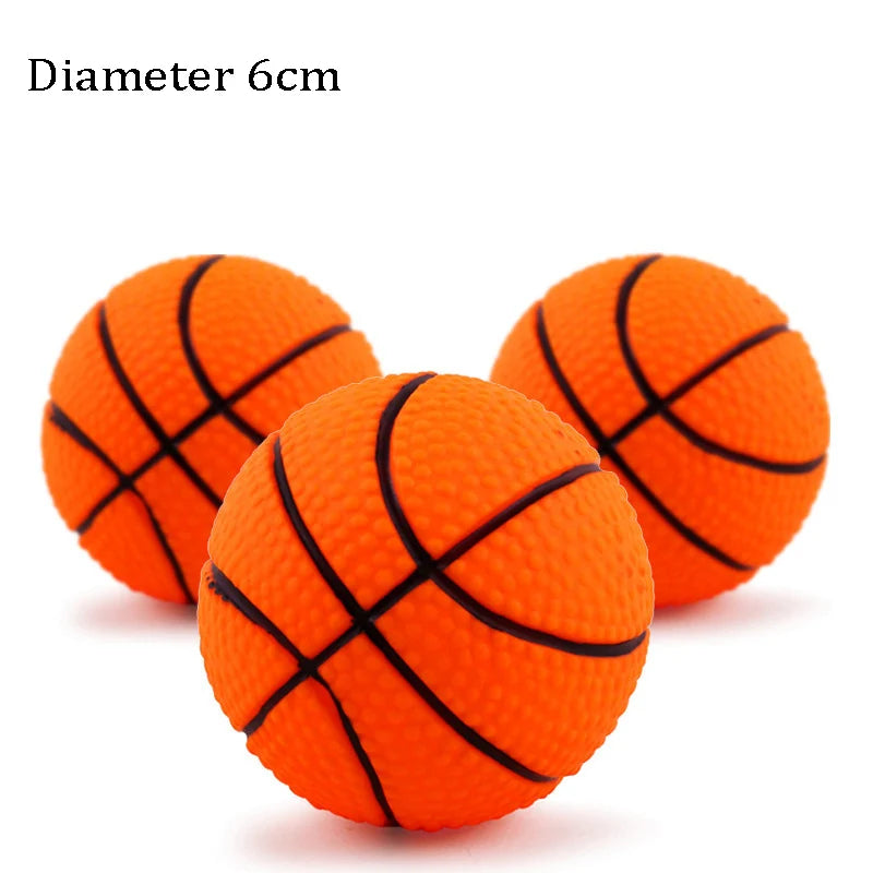 1pcs Diameter 6cm Squeaky Pet Dog Ball Toys for Small Dogs Rubber Chew Puppy Toy Dog alternate view
