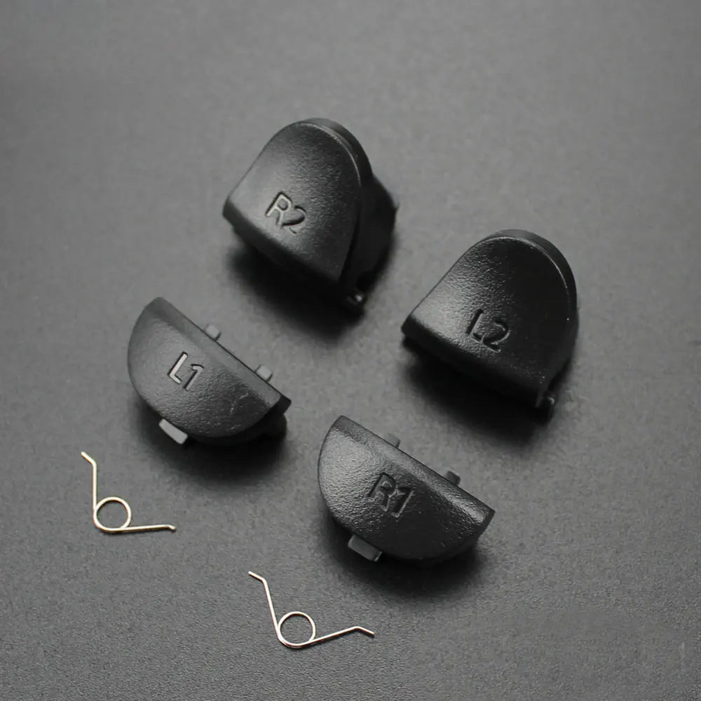 PS4 Controller Trigger Button Replacement Kit | L1 R1 L2 R2 Repair Parts with Springs close-up view