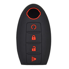 Nissan Silicone Key Fob Cover | 4 Button Car Remote Protector close-up view