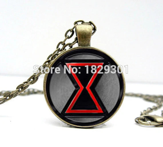 2017 New Emblem Necklace Women Pendant Novel Geometric Photo Jewelry Glass Cabochon Ne close-up view