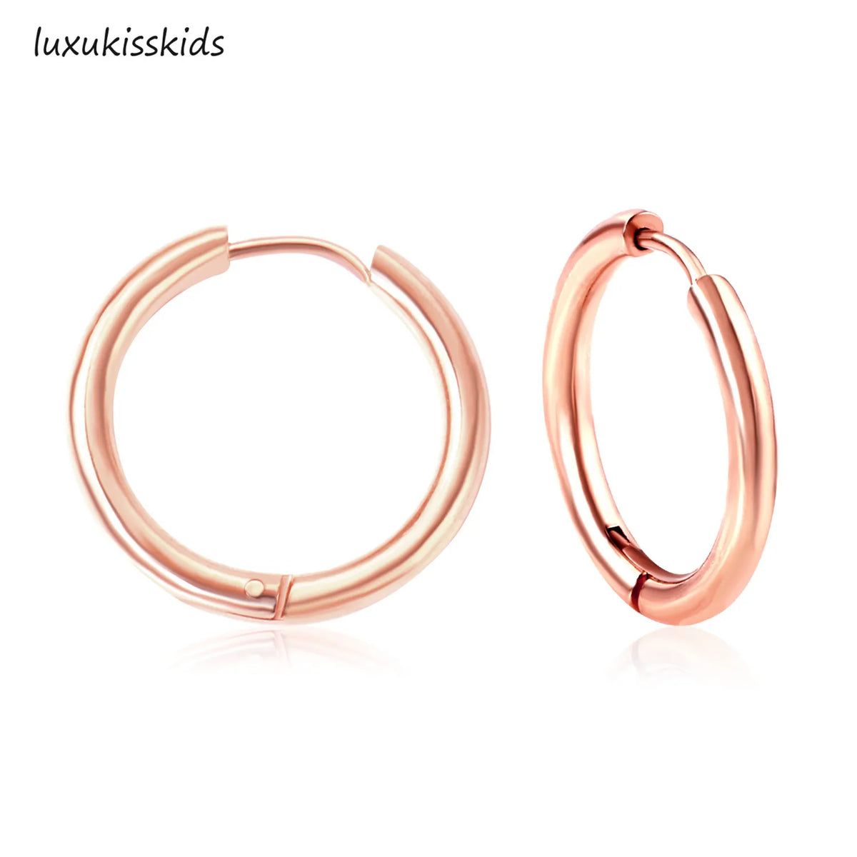 Small Hypoallergenic Hoop Earrings for Sensitive Ears | Stainless Steel Huggie Earrin lifestyle view