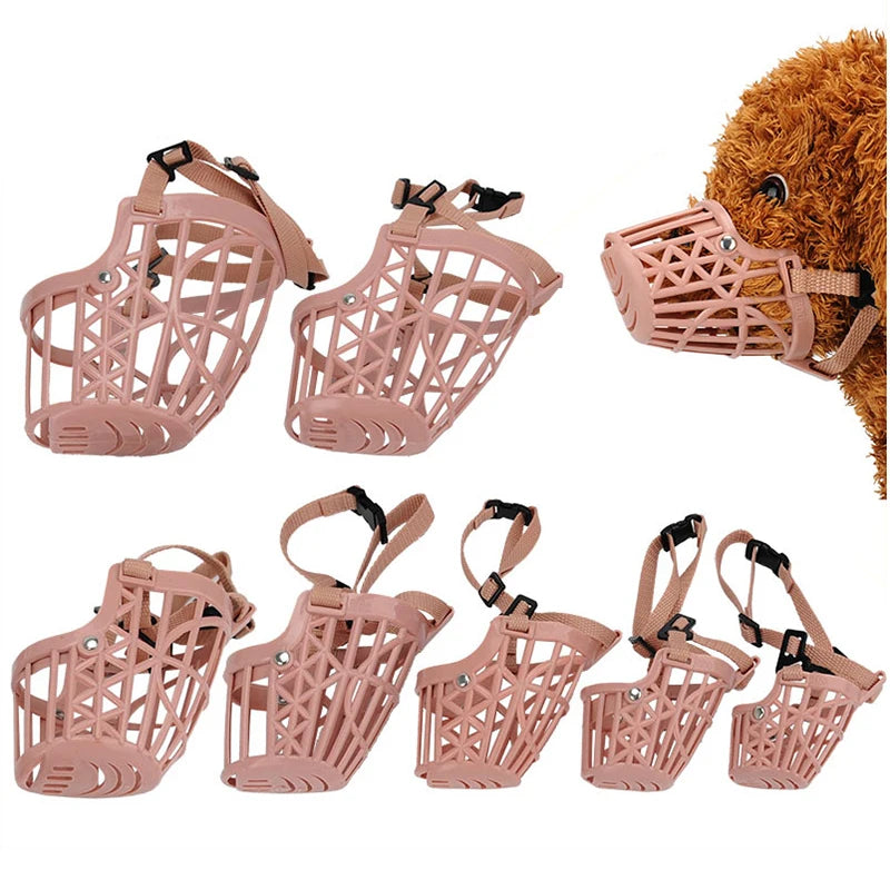 Adjustable Puppy Big Dog Muzzle Safety Breathable Pet Mouth Mask for Small Medium Large Dogs Pets Ac